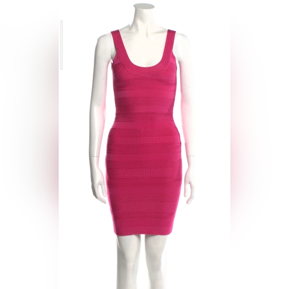 Herve Leger Dresses & Skirts - EUC Hot Pink HERVE LEGER Lilykate Mini Dress Small / S $1590 Barbie Neon Bodycon